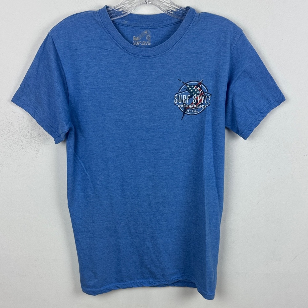 Surf Style Ocean Blue Short Sleeve Tee